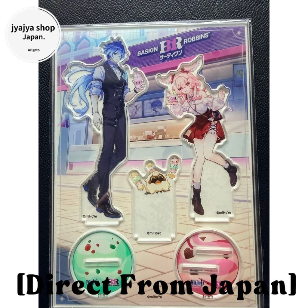 Stand Acrílico Genshin Impact Freesia Linnea Collab Baskin-Robbins 31 + Código Bônus Original JP