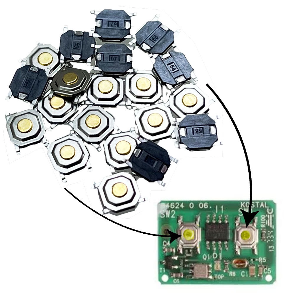 Interruptor Micro Botão Teclinha Kit 10 Unidades 2 Pernas