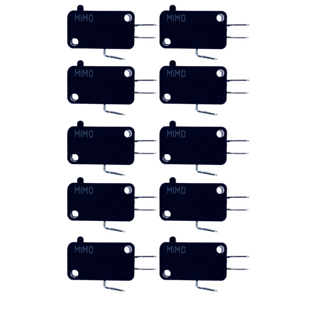 10 Micros Switch Para Botão Arcade MIMO Eletromatic Fliperama