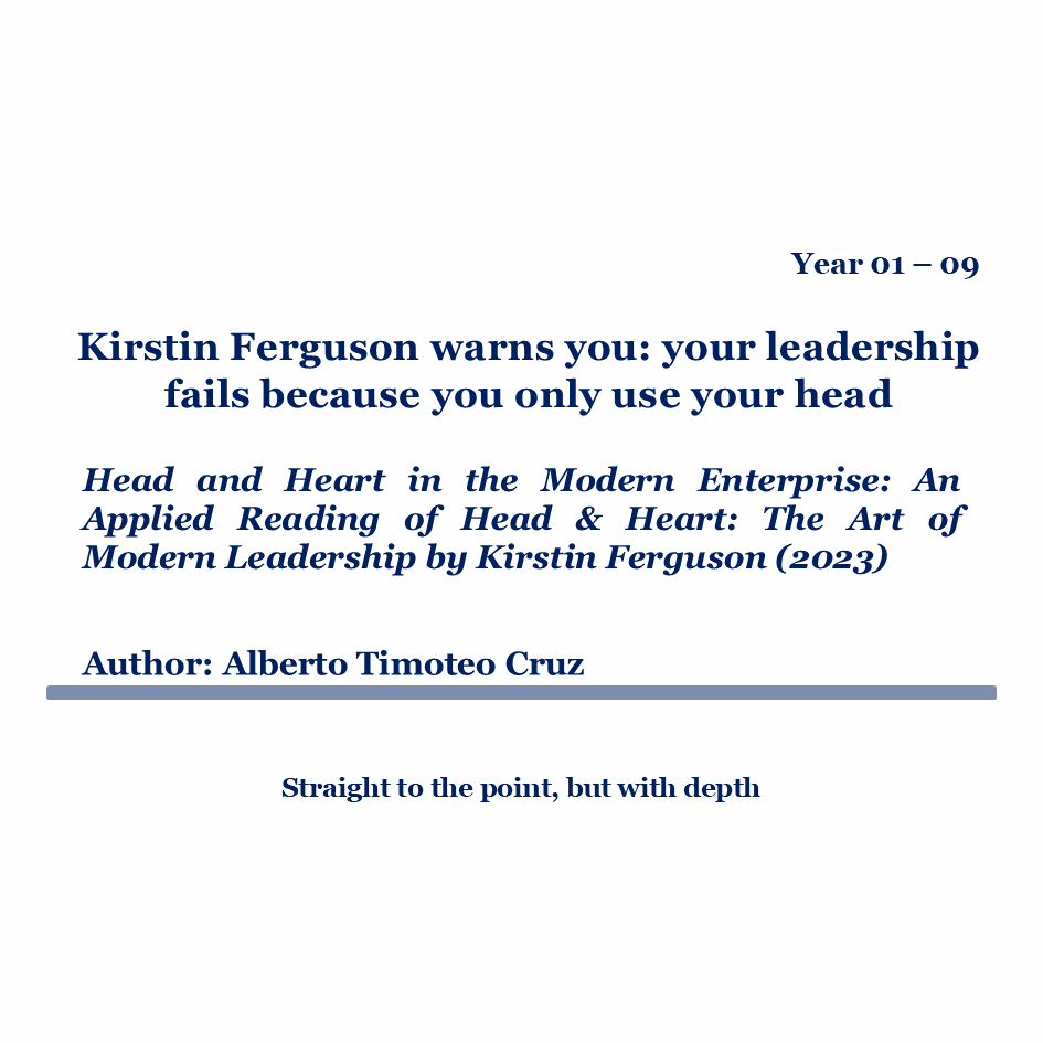 Kirstin Ferguson warns you: your leadership fails because you only use your head