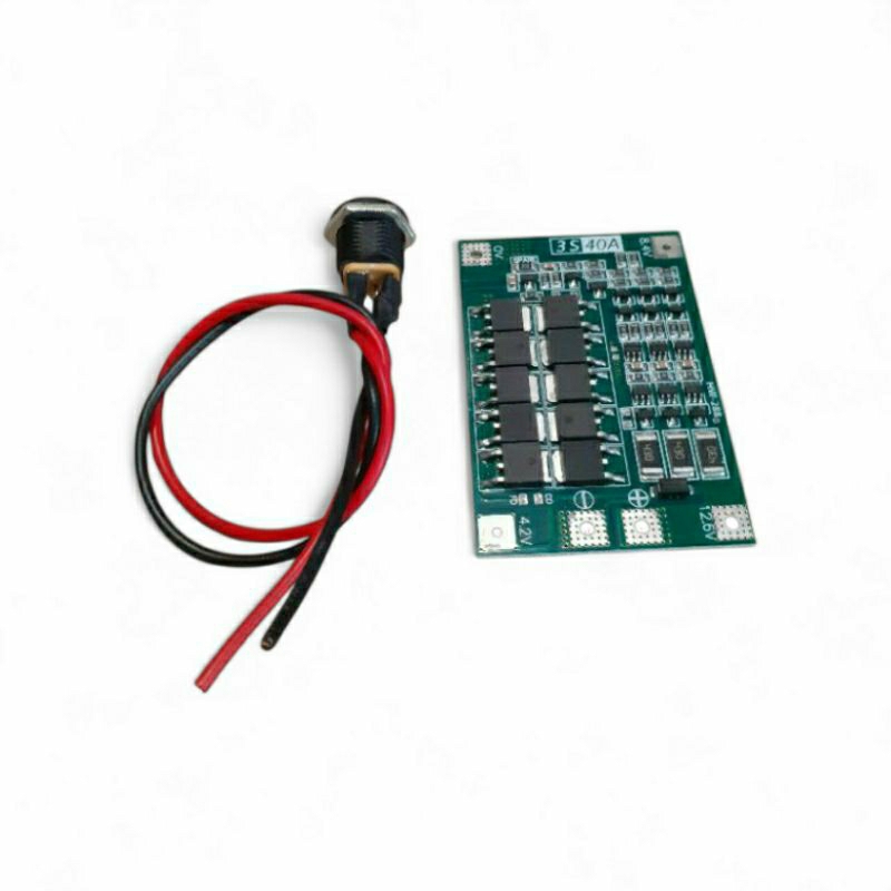 placa BMS 3s 12.6 volts para Pack 18650 + P4 2.1 mm fêmea jack OFERTA