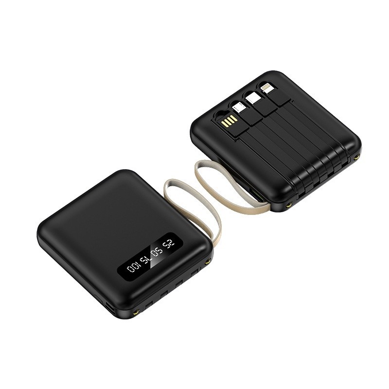 Carregando um 10000mAh portátil de 4 fios de carregamento rápido LED power pack digital