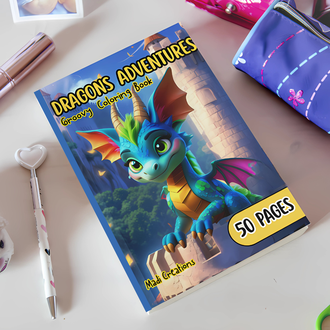 DRAGONS ADVENTURES: Groovy Coloring Book