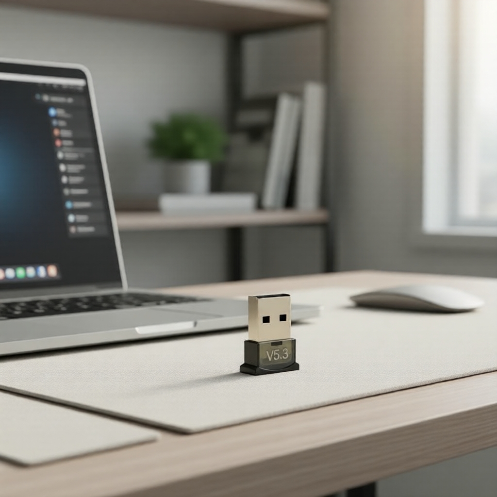 Adaptador USB Bluetooth 5.3 para PC, Laptop, Tablet e Celular