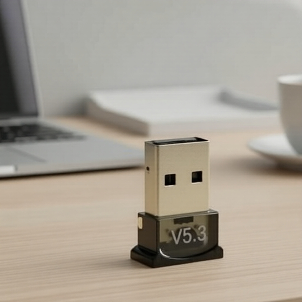 Adaptador Bluetooth 5.3 USB para PC, Laptop, Tablet e Celular