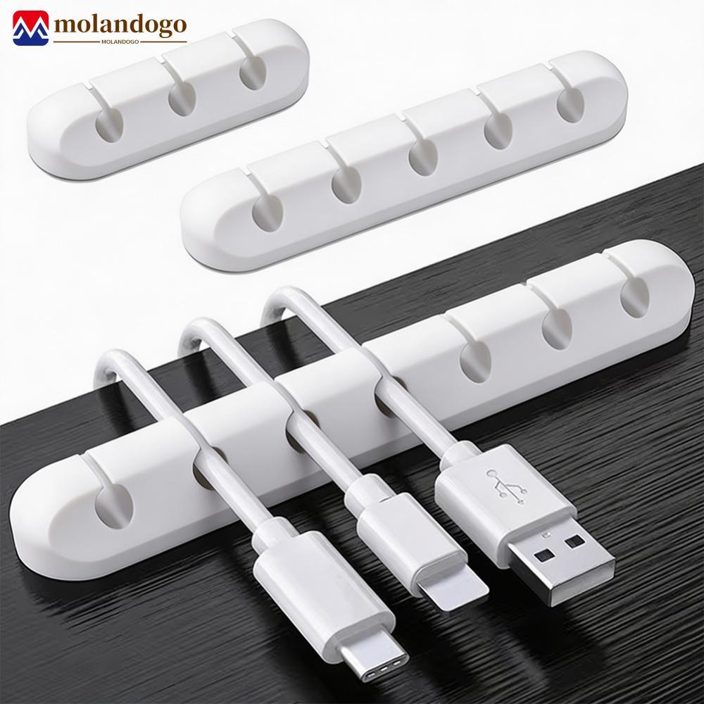 Mandogo Organizador De Cabo De Silicone , Clipes Autoadesivos De Gerenciamento De Fio , Enrolador USB Para Mouse , Tecla