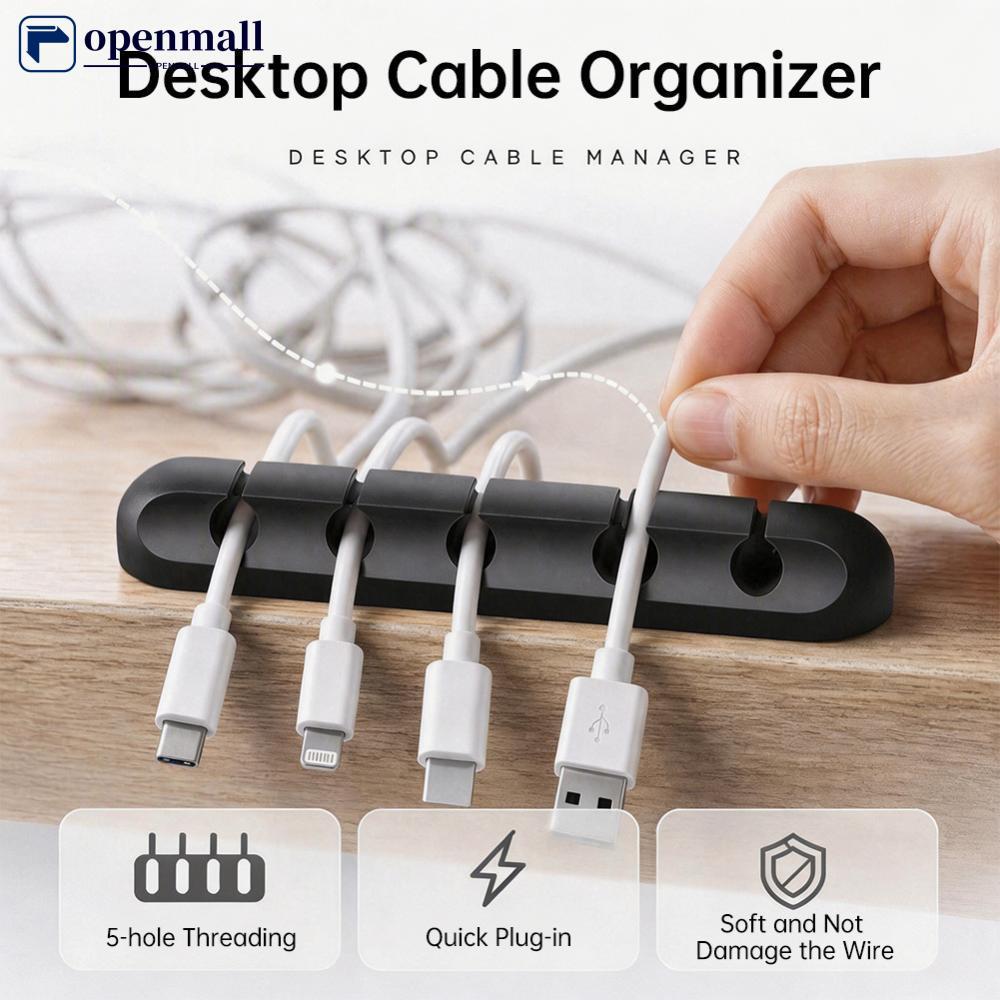 Organizador De Cabo De Silicone , Clipes Autoadesivos De Gerenciamento De Fio , Enrolador USB Para Mouse , Teclado , Fon