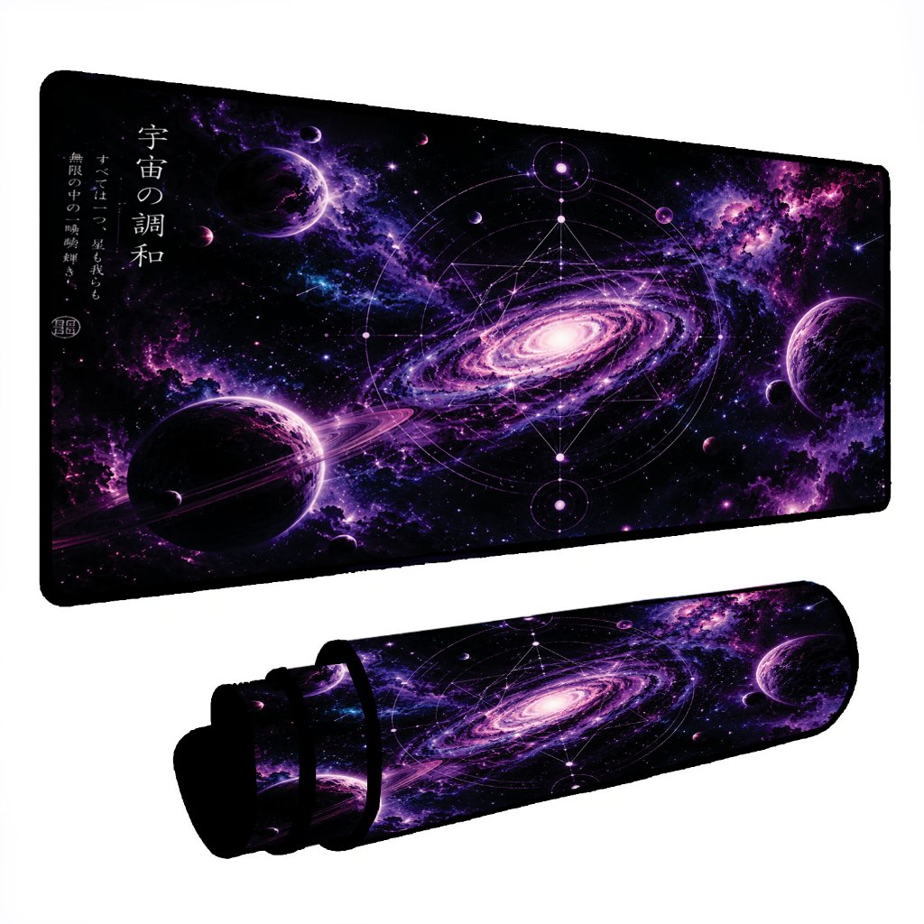 Mousepad Gamer Nebulosa Prime 80x40 Deskpad Speed Profissional Borda Costurada Extra Grande Alta Qualidade Premium