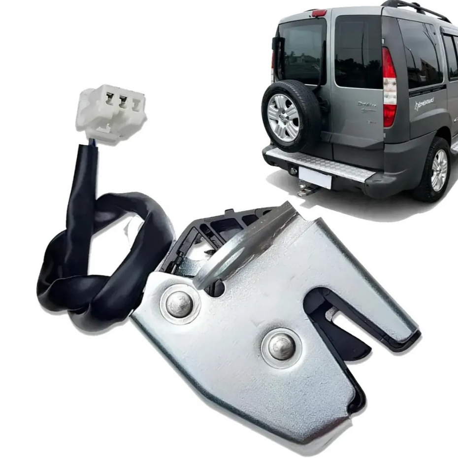 Fechadura Traseira Doblo 2001 a 2009 Porta do Baú Com Micro Switch 2 Fios