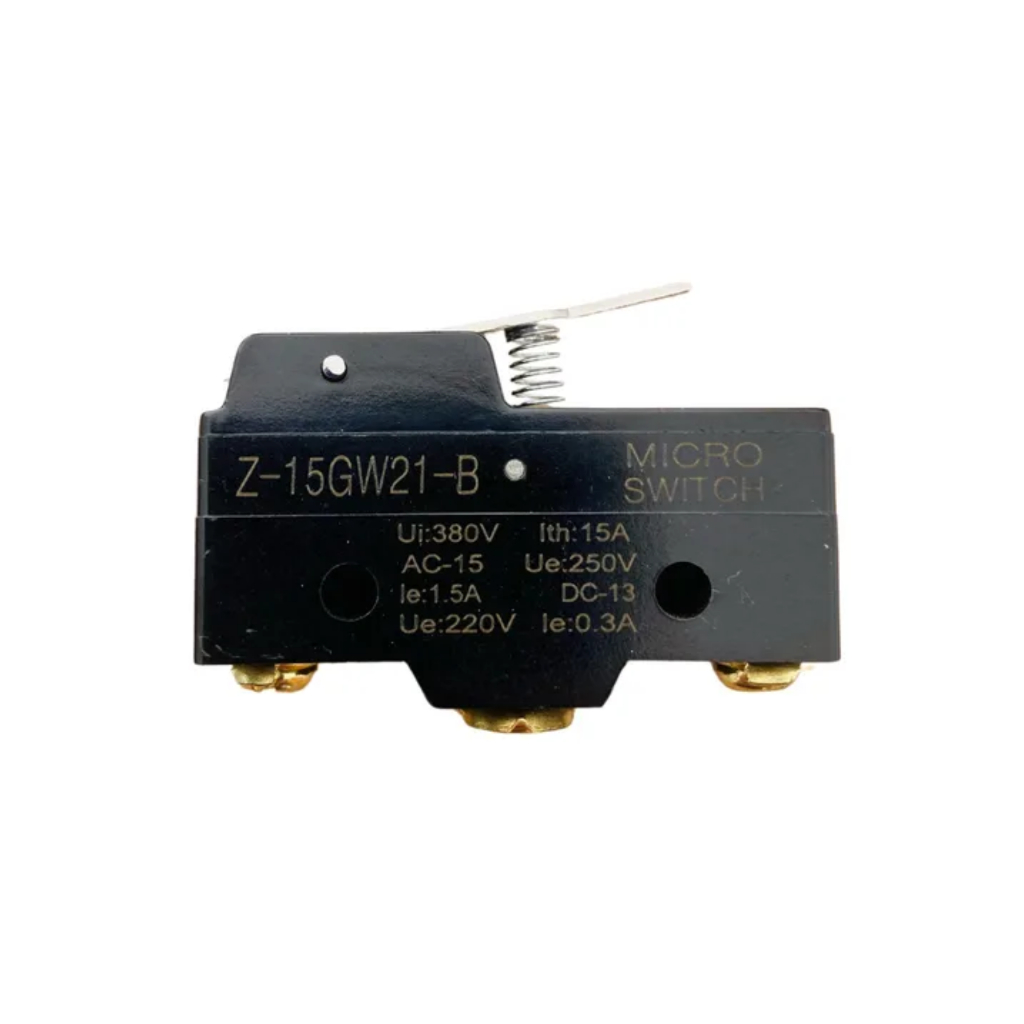 Interruptor Chave Micro Switch KW-15GW21-B com Haste 30mm – Limitador de Curso 3 Terminais