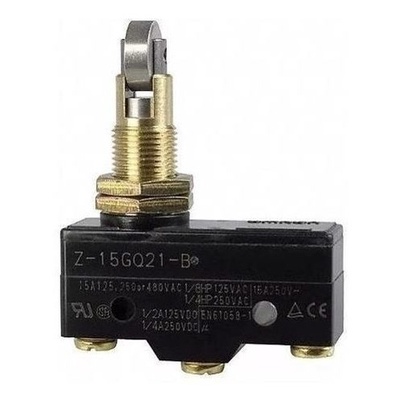 10 X Chave Fim De Curso Micro Switch  Kw-15gq21-b C/ Roldana