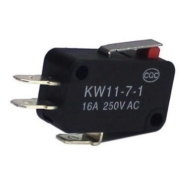 100 Peças - Chave Micro Switch Kw11-7-2-3t Com Haste 14mm