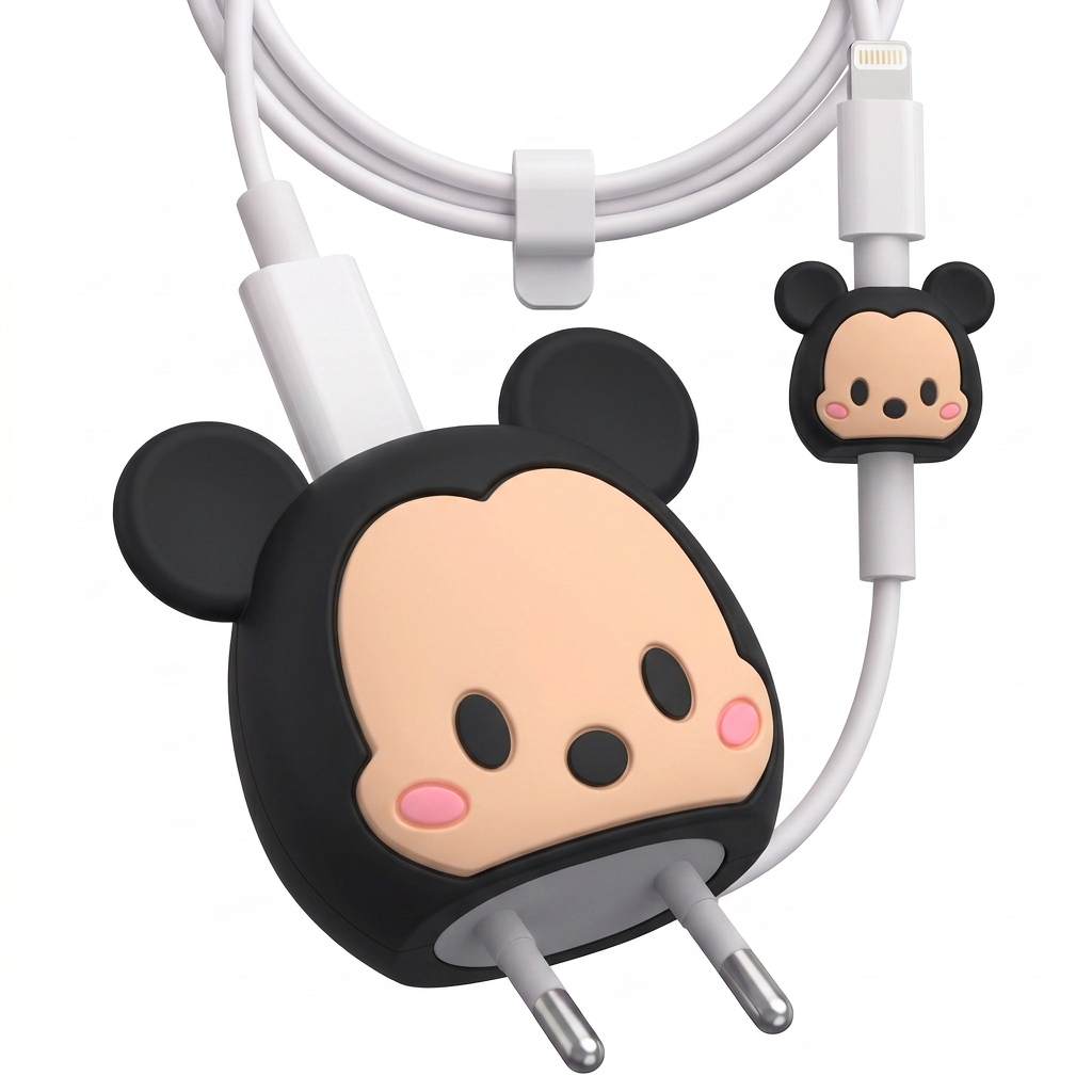 Mickey Mouse Capinha De Proteção Carregador USB/USB-C