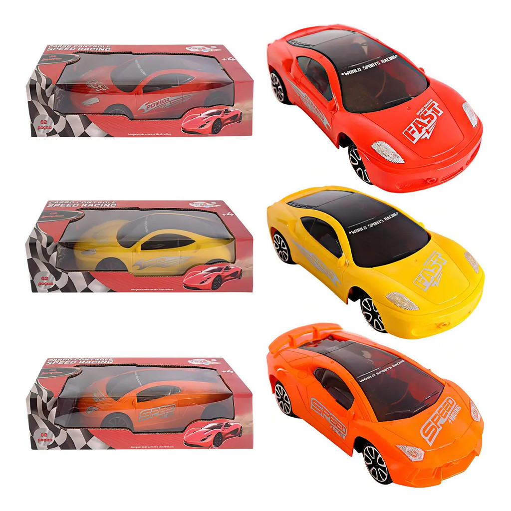 Carrinho Speed Racing Com Controle Remoto 2 Funções- Sortido