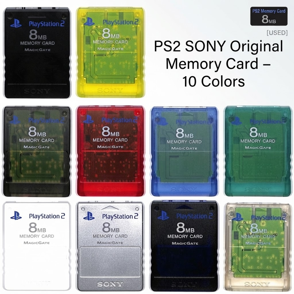 [Used] Sony PlayStation 2 PS2 Official Memory Card 8MB MagicGate