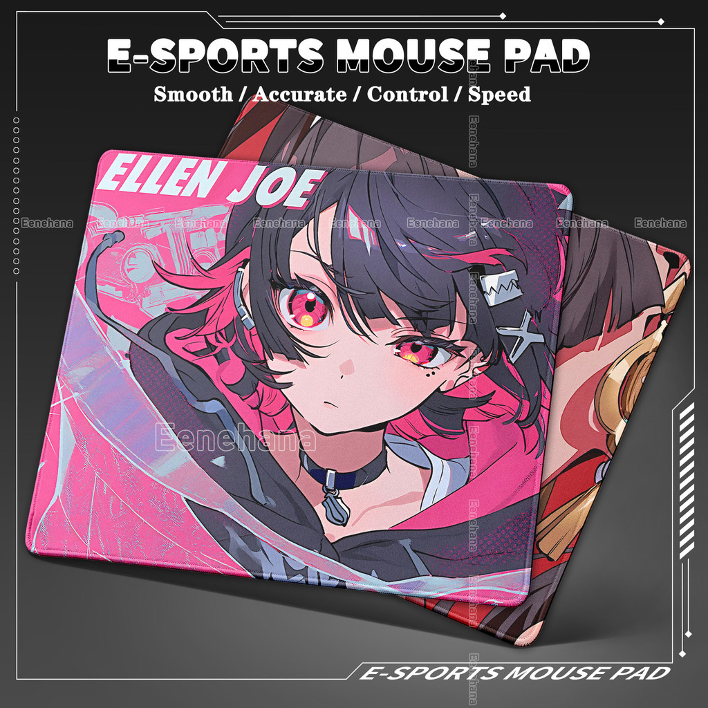 ZZZ Gaming Mouse Pad Escritório 45x40CM Velocidade Esports Tapetes À Prova Dwaterproof Água Ellen Zenless Zona Zero Tecl