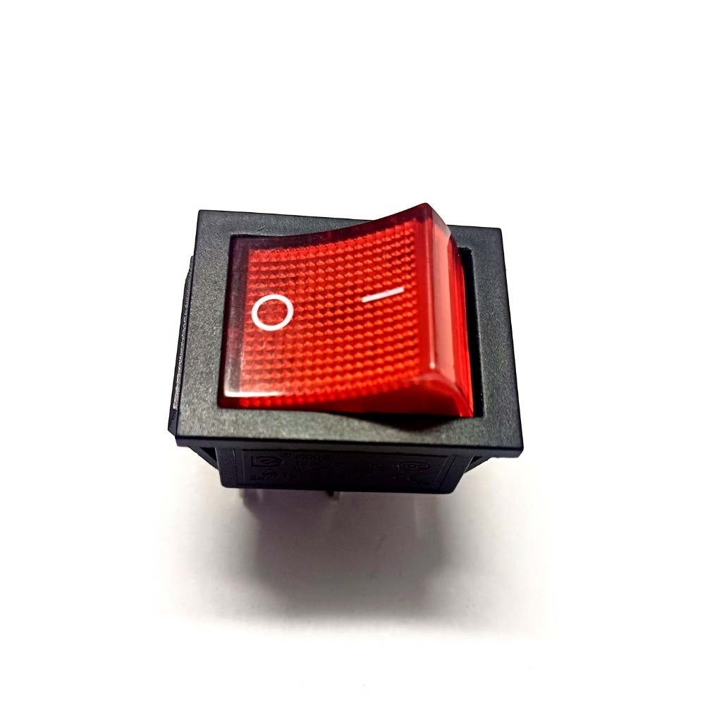 10 un Interruptor Gangorra 4 Terminais com Luz Vermelha