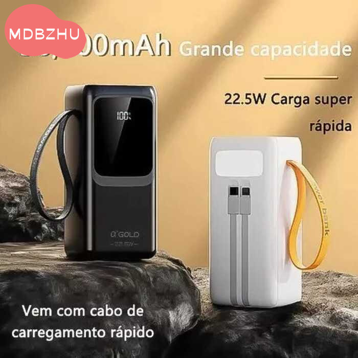 Power Bank 50000mAh A'gold | Carregamento Rápido 22.5W PD