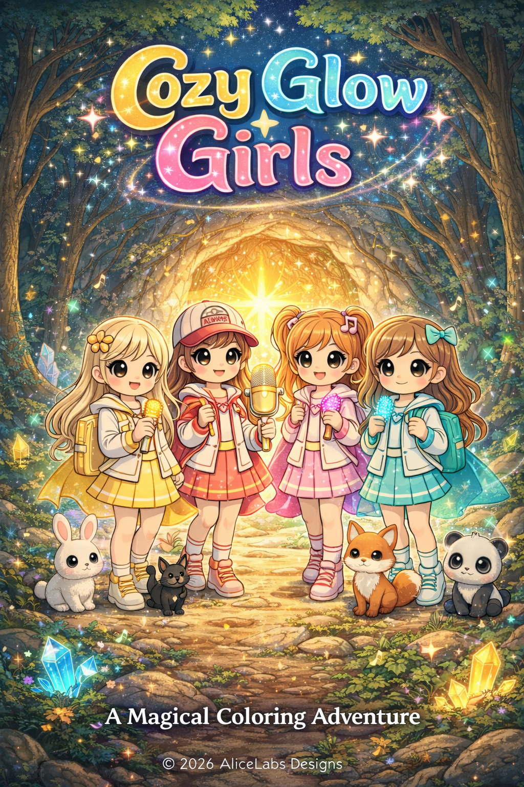 Cozy Glow Girls – Coloring Book Infantil con Historia Encantadora