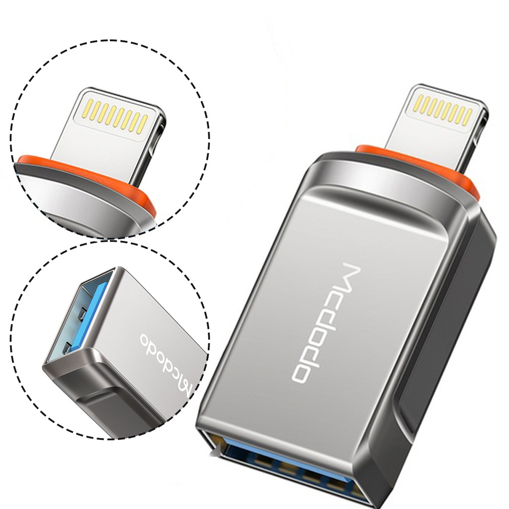 Adaptador OTG USB 3.0 Para Iphone Ipad Lightning Mcdodo