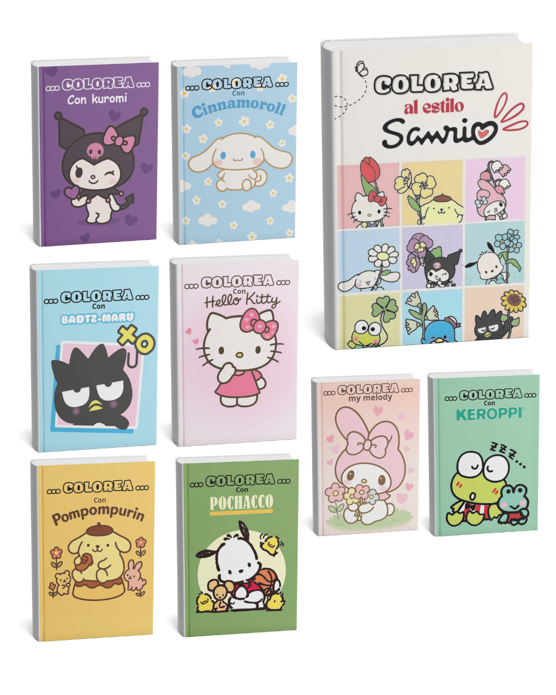 Colorea con Hello Kitty y sus amigos: Libro para Relajarse y Crear