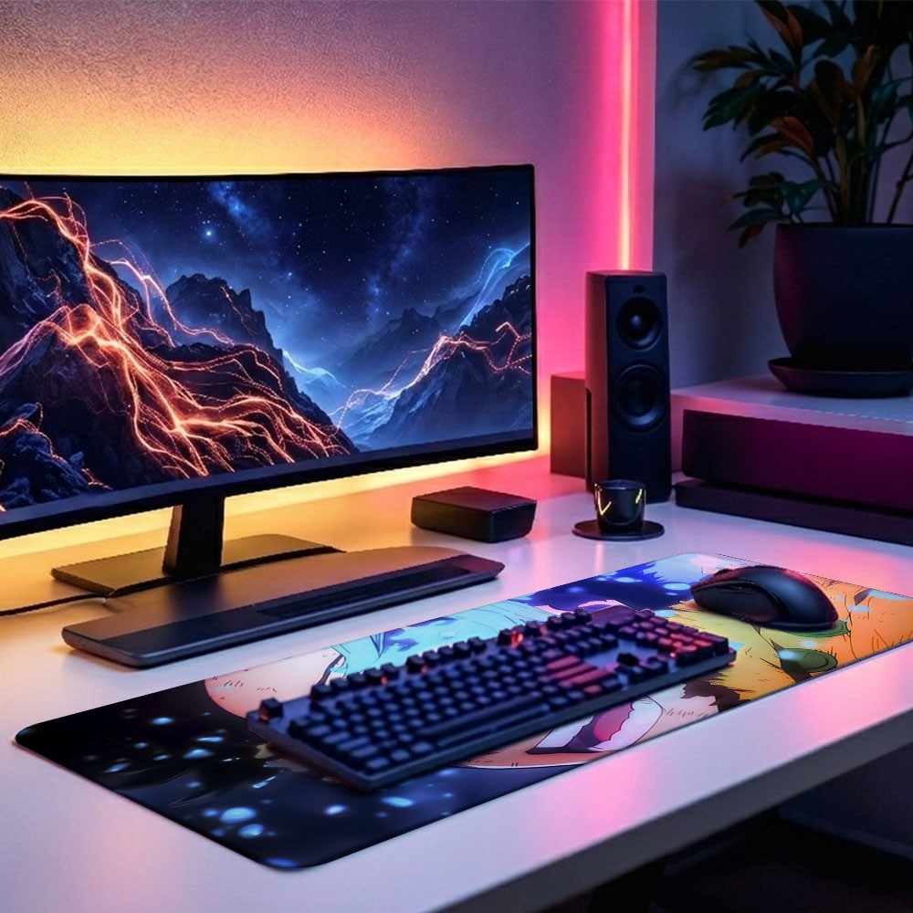 Mouse Pad Gamer 3 Tamanhos Tema MY HERO ACADEMI  02 Escritório Alta Qualidade
