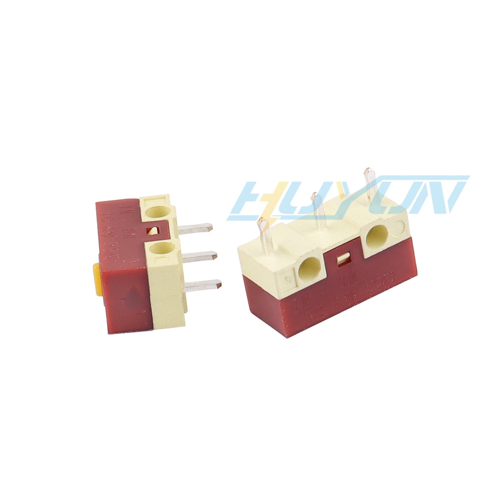2x Huano Silent Brown Shell White Dot Mouse Mudo Micro Switches 20M Acessórios