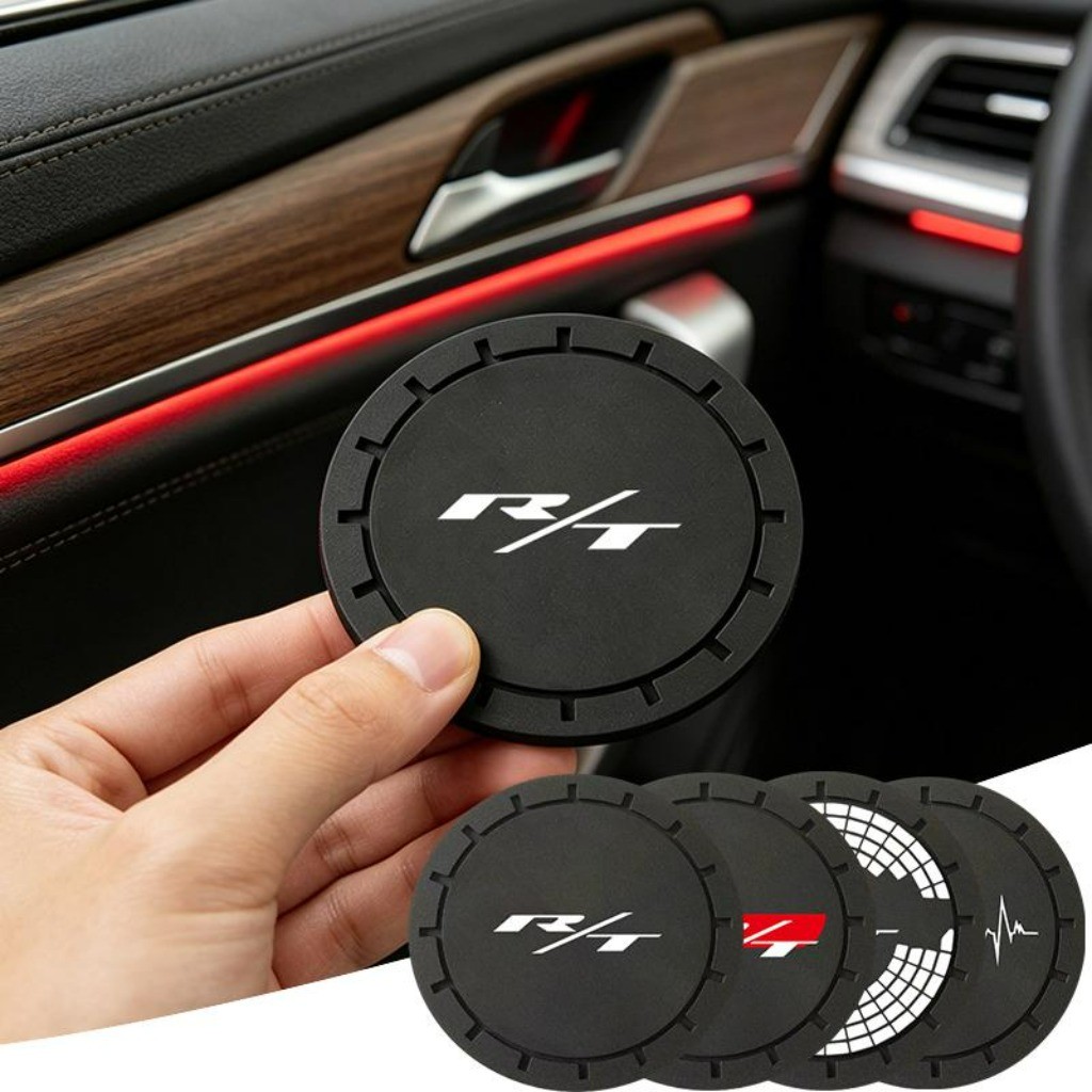 1 Peça Anti-ruído Porta Copo Silicone Carro Acessórios Para Carro For Dodge R/T Charger Challenger Durango V8