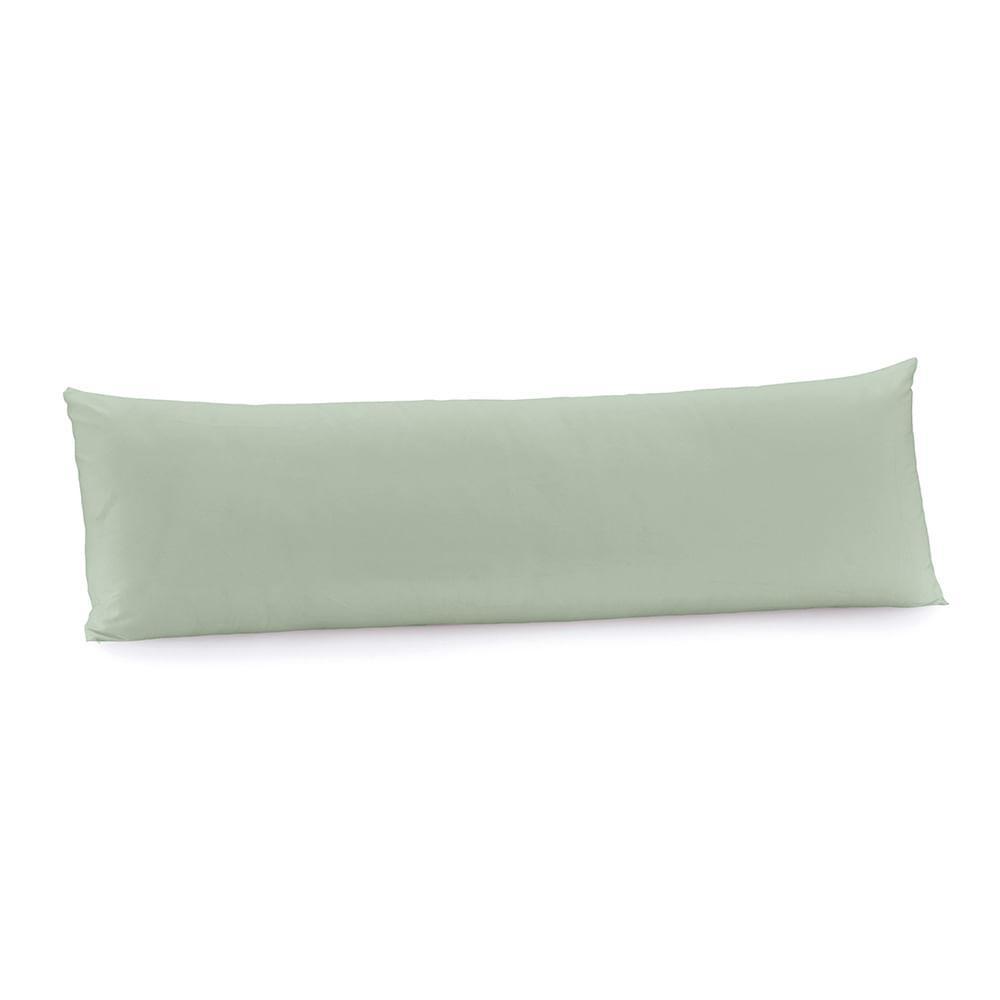 Fronha Body Pillow 40cm x 1,30m  Altenburg Algodão Lux 200 Fios  Verde Claro