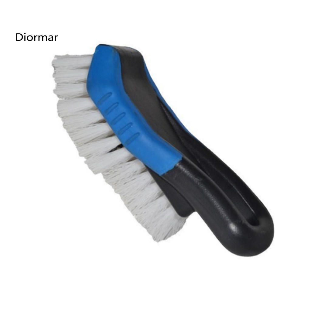 Car Brush Carpet Cleaner Heavy Duty for Floor Mats Wheels Stiff Bristle Tire Rim with Non-slip Handle Durable Exterior T