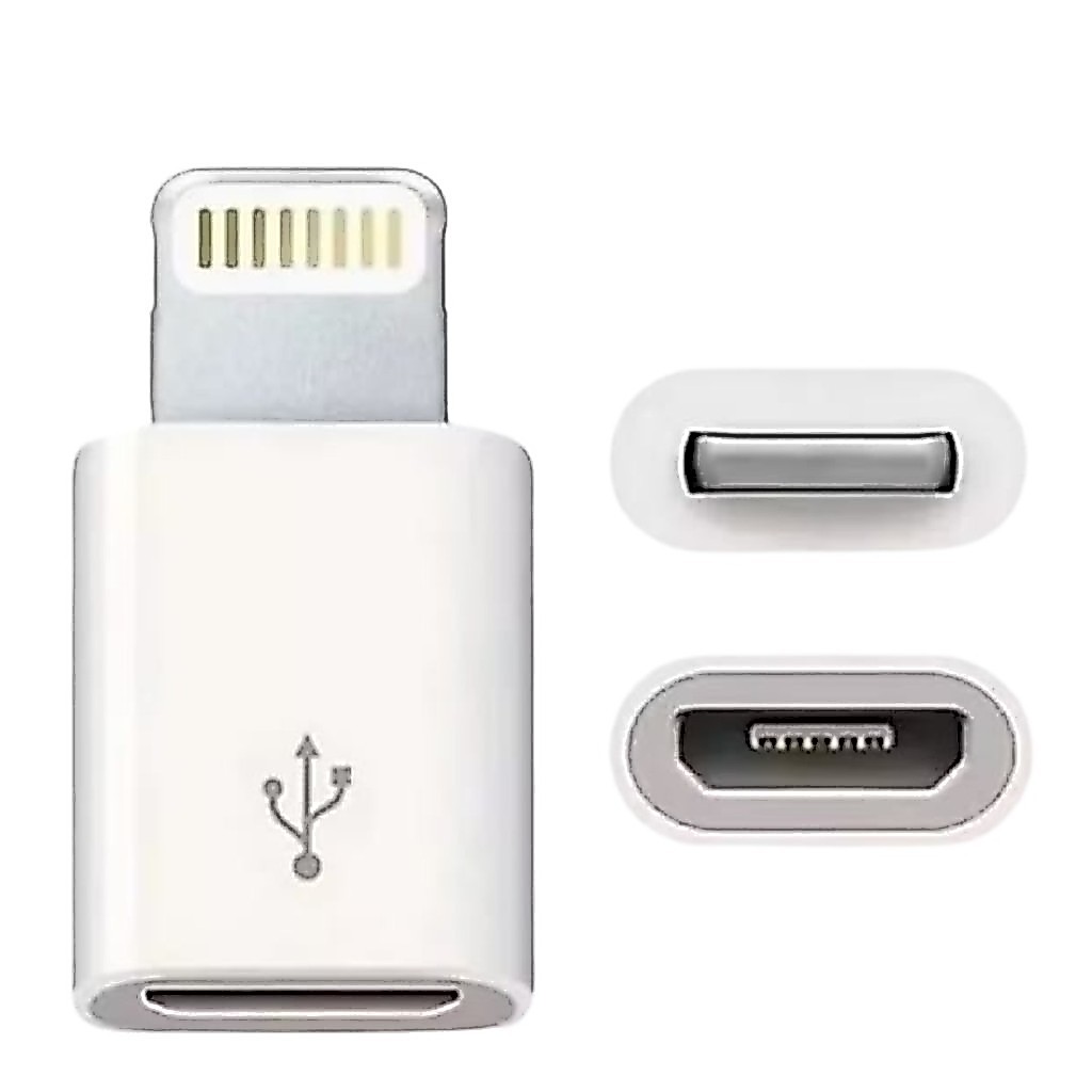 Adaptador compatível iphone Micro V8 Usb Para Lightning Carregar