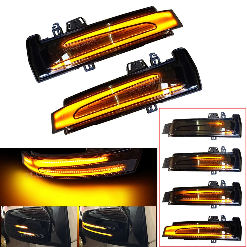 Para Mercedes-Benz A B C E CLA GLA CLS Classe W176 W246 W204 W212 C117 X156 Indicador de Sinal de Direção LED Dinâmico