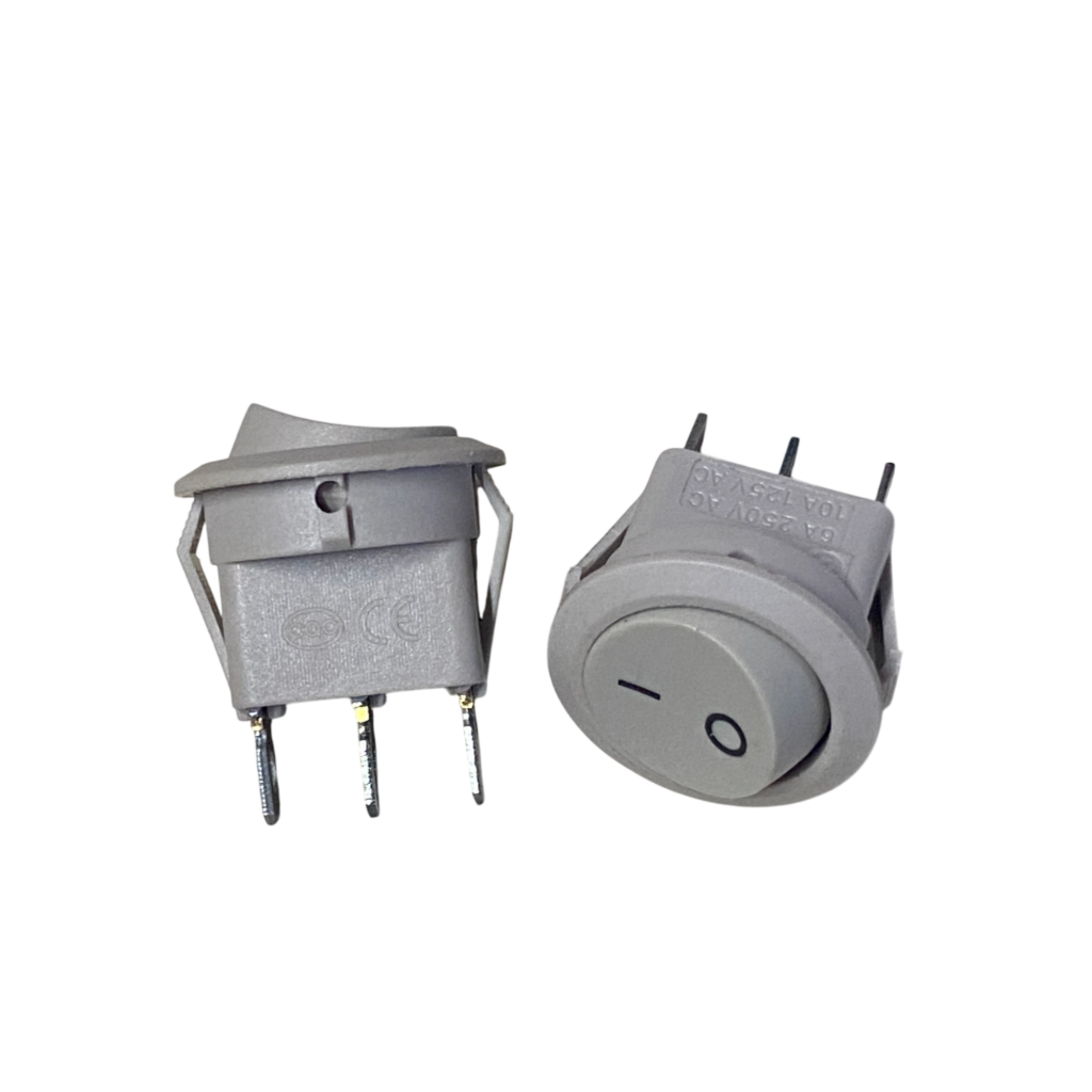 Chave Gangorra Interruptor KCD1-106A 3 Terminais On/Off 6A 250V 10A 125V Quadrada
