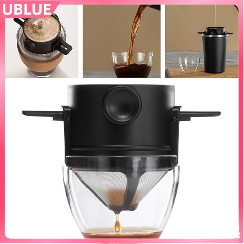 Mini Filtro De Café Chá Sem Papel Reutilizável Portátil De Aço Inoxidável Para Viagens De Escritório Em Casa
