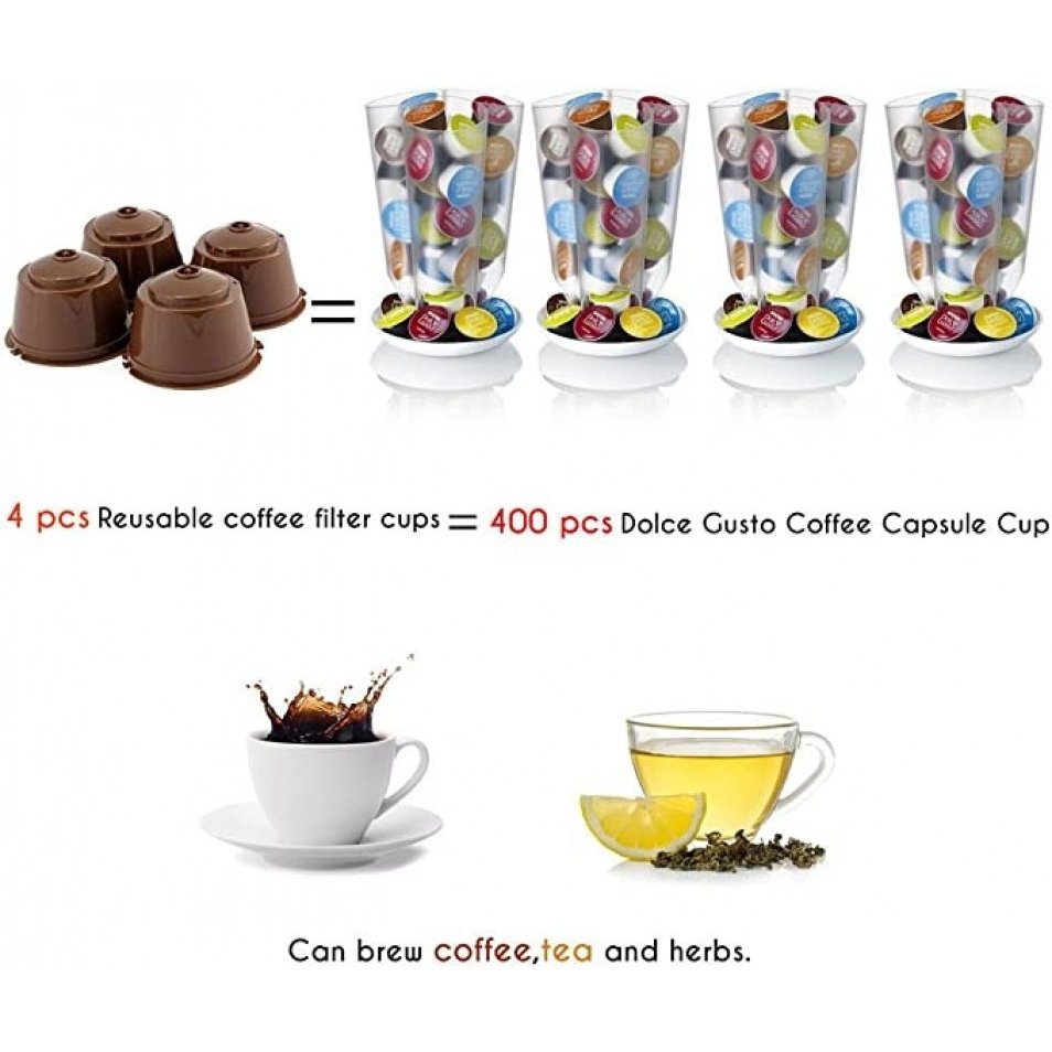 10/12/15 Pcs CáPsulas De Café ReutilizáVeis Com - CompatíVel Com MáQuinas Ideal Para Casa, EscritóRio, Viagem, Festas