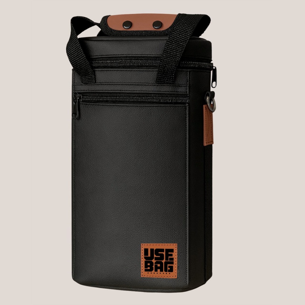 Porta Vinho 2 Garrafas Bolsa Térmica Wine Bag Impermeável Viagem