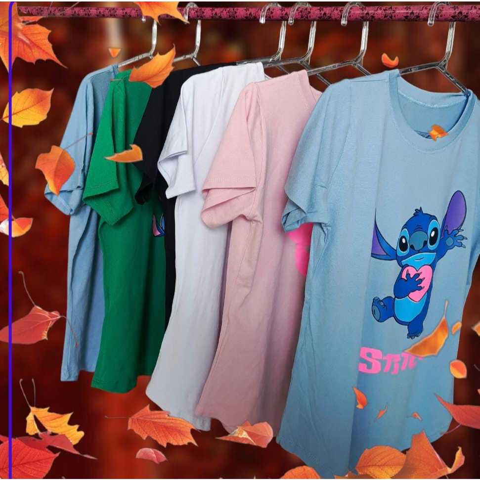 Blusinhas Plus Size Femininas com Estampa Exclusiva: Stitch, Mickey Mouse e Gatinhos