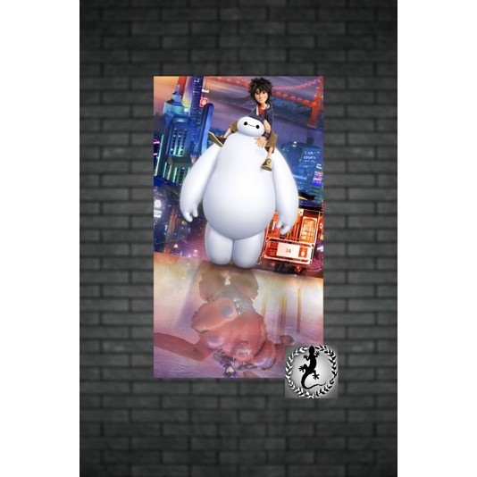 Quadro placa decorativa  Big Hero 20x30 Alta Qualidade 4k