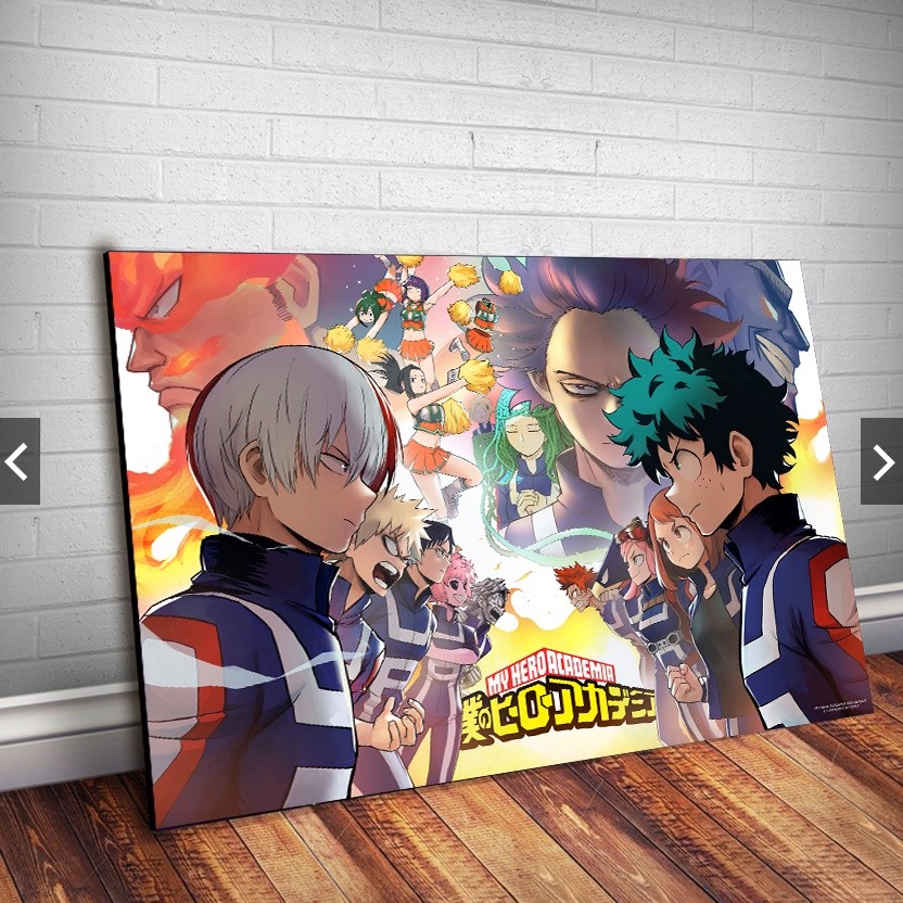 Placa decorativa MDF My hero academia (28x20 A4) Quadro parede & decoração