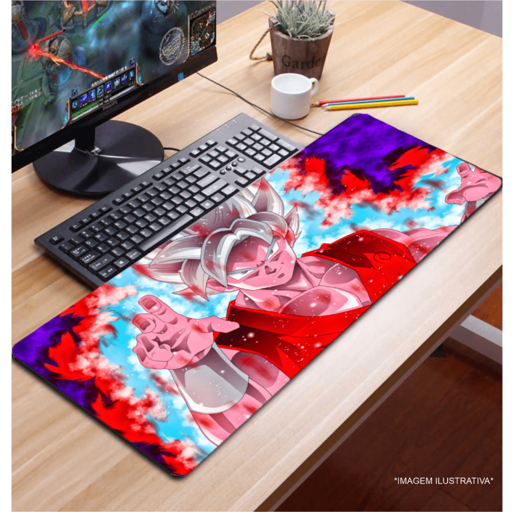 Mouse Pad Gamer 70x35cm Estampas Diversas DBZ #5
