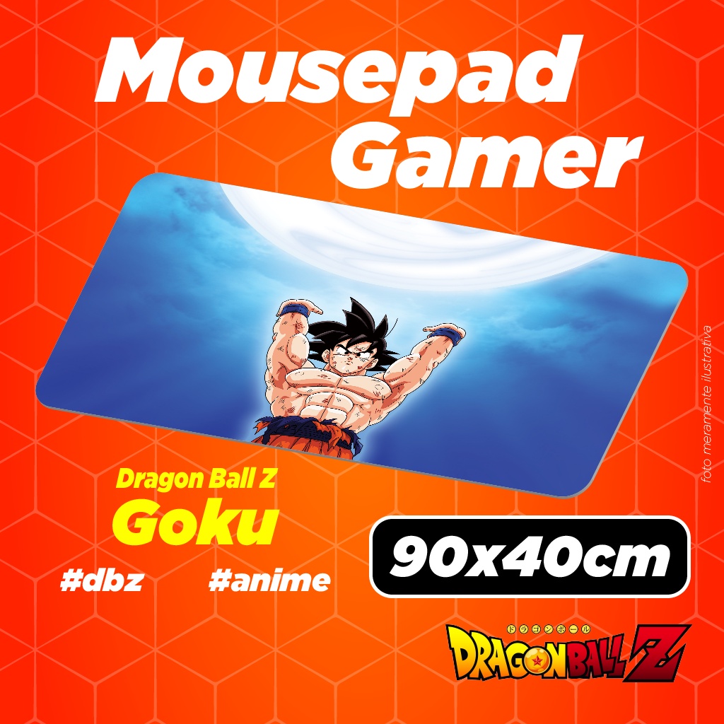 Mouse Pad Gamer  - Goku - Dragon Ball Z - DBZ - Anime - 90x40cm