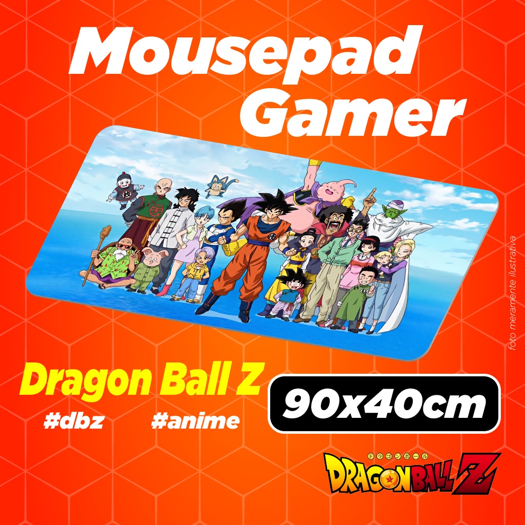 Mouse Pad Gamer  - Dragon Ball Z - DBZ - Anime - 90x40cm