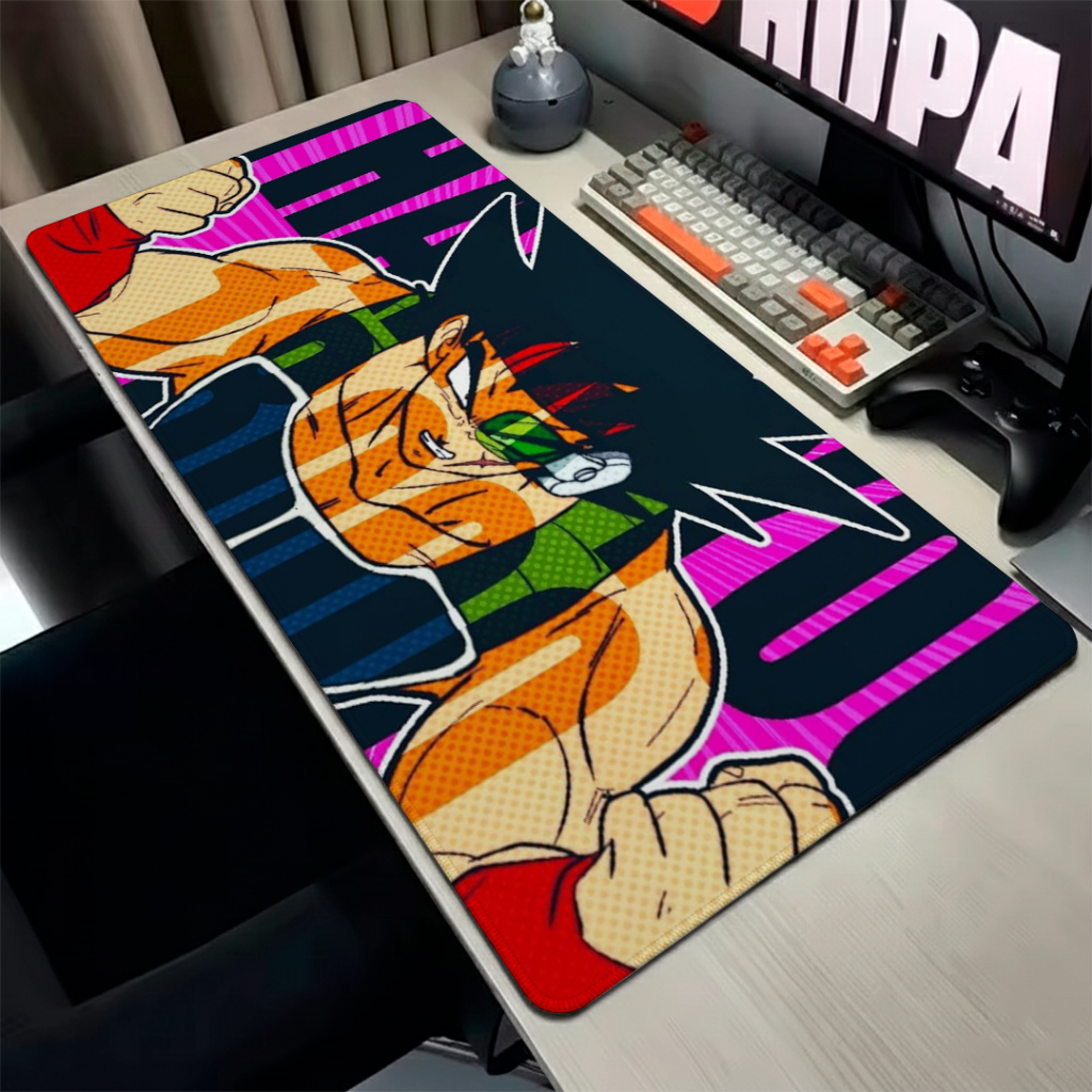 Mouse Pad Gamer Liso Confortavel Com Base Antiderrapante E Bordas Costuradas Sem Relevo Estampa De Anime BRDK DBZ