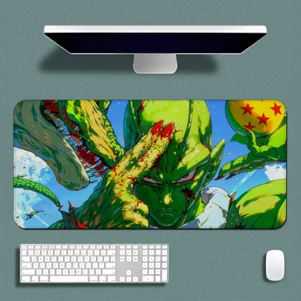 Mouse Pad Liso Gamer Speed Confortavel Sem Relevo Com Base Antiderrapante E Bordas Costuradas Com Estampa De Anime DBZ