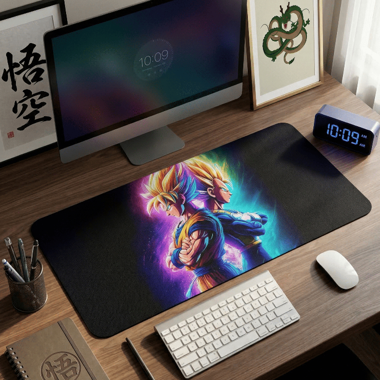 Mouse Pad Dbz Dragn Gamer Antiderrapante Grande Diversas Estampas Borda Costurada