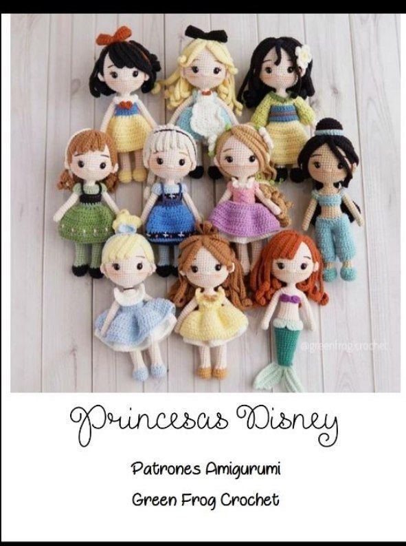 Princesas Amigurumis - 10 patrones