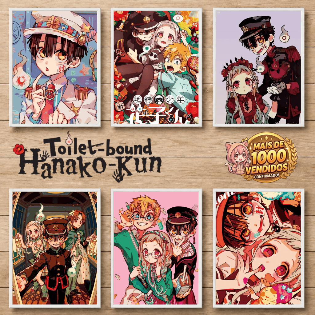 Placa Decorativa Toilet-bound Hanako Kun – Quadro MDF 20x28 Premium