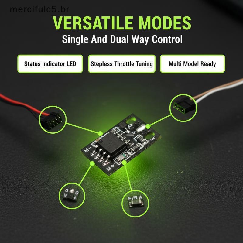 merc 1S Escovado ESC Único Dual Way Micro Hollow Cup Saída Estável Para RC Carro Barco Modelo Operação BR