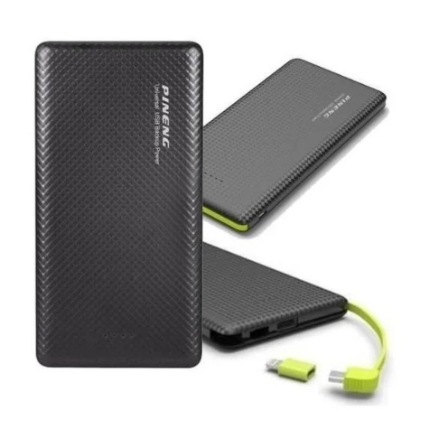Carregador Portatil Pineng Original 10000mah,5000mah slim com adaptador iPhone,V8
