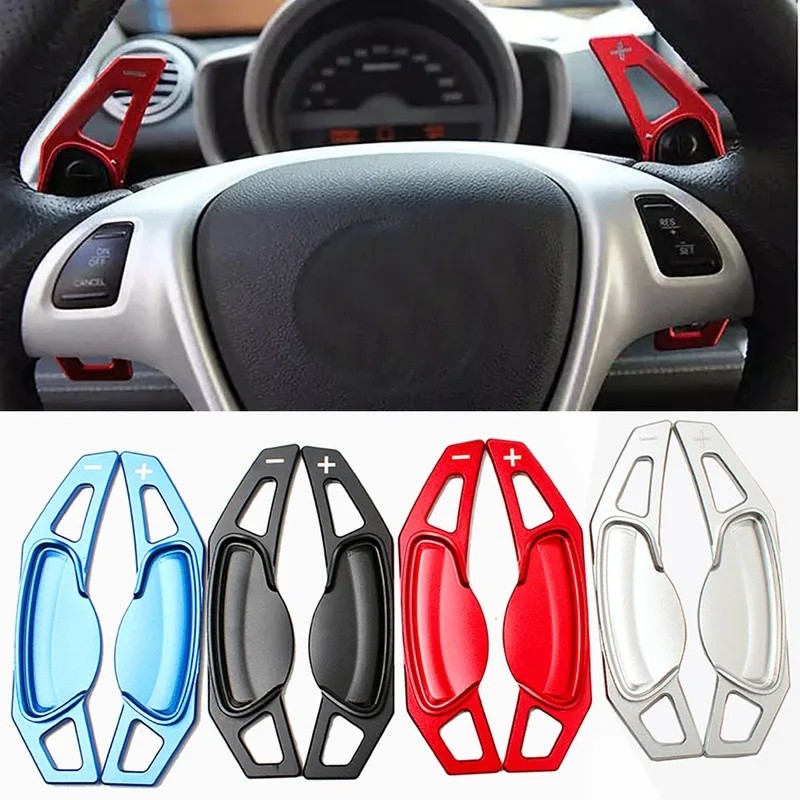 Adesivos de Extensão para Paddle Shift DSG do Volante do Carro para Benz Smart 451 453 Fortwo 2009-2017 Forfour 2015-201